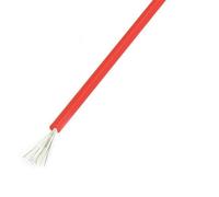 Cable de conexión de silicona Conductores rojos Cable de bajo voltaje, eléctrico flexible 1 m longitud, cobre libre oxígeno, estañado trenzado(13)