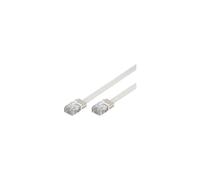 Cable de conexión DELTACO U/UTP Cat6, plano, 3 m, 250 MHz, certificado Delta, LSZH, conectores chapados en oro
