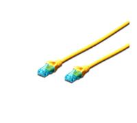 Cable de conexión DIGITUS UTP cat. 5e de 0,25 m, PVC amarillo