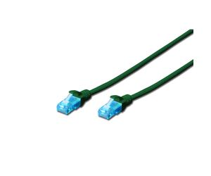 Cable de conexión DIGITUS UTP cat. 5e de 0,25 m, PVC verde