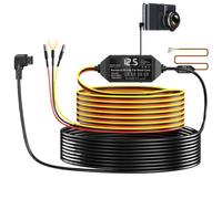Cable de Conexión Directa para Cámara de Dashboard,Cable de 3 Hilos con Pantalla para Cámara de Vehículo - Monitor de Voltaje Tipo C para Sistemas de Seguridad Vehicular y Detectores de Radar