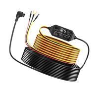 Cable de Conexión Directa para Cámara de Dashboard | Cable para Cámara con 3 Hilos y Pantalla | Monitor de Voltaje Tipo C para Sistemas de Seguridad Vehicular y Detectores de Radar