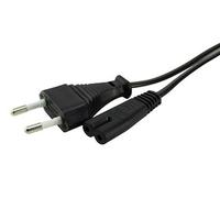 Cable de conexión doble con aislamiento, 2.5A/250V, longitud de 1.8m, ideal para transmitir energía eléctrica de forma segura.