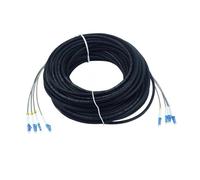 Cable de conexión for exteriores de 200m, 2/4 núcleos, 7,0mm, 2C, 4C, CPRI, LC, SC, FC, SM, DVI, puente FTTH resistente al agua, Cable blindado de fibra óptica de 2 núcleos(SC-SC,4C SM out connecter)