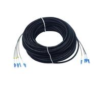 Cable de conexión for exteriores de 250 m, 2/4 núcleos, 7,0 mm, 2C, 4C, CPRI, LC, SC, FC, SM, DVI, puente FTTH impermeable, cable blindado de fibra óptica de 2 núcleos(SC-FC,4C SM out connector)
