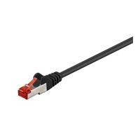 Cable de conexión Goobay de 20 m, CAT 6, S/FTP (PiMF), negro