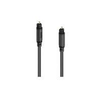 Cable de conexión Hama 00202018 Toslink audio [1x Toslink macho (ODT) - 1x Toslink macho (ODT)] 5 m negro contactos dorados