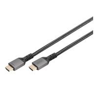 Cable de conexión HDMI Ultra High Speed, con Ethernet, UHD 8K negro/Gris
