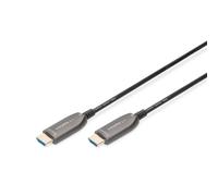 Cable de conexión híbrido de fibra óptica Digitus Assmann Electronic ASSMANN HDMI AOC Tipo A M-M 20m UHD 8K60Hz CE color dorado