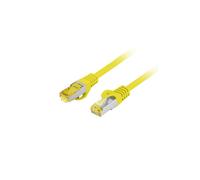 Cable de conexión Lanberg FTP cat.6A 0,25 m LSZH CU Fluke aprobado amarillo