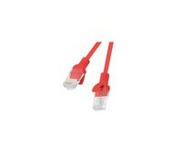 LANBERG CABLE DE RED PCU5-10CC-0025-R,RJ45,UTP,CAT 5E,0.25M,ROJO