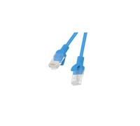 Cable de conexión Lanberg UTP cat.5e de 0,5 m, color azul, paquete de 10 unidades