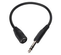 Cable de Conexión Midi a 3,5 Mm, Cable Hembra DIN de 6,35 Mm a 5 Pines, Cable Hembra DIN de 5 Pines a Conector Macho de 6,35 Mm Cable de Cable, Cable Adaptador de Sonido de Salida
