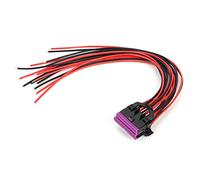 Cable de conexión OBDII, Adaptador de cable de diagnóstico de interfaz hembra OBD-II Adaptador de conector macho de 16 pines Cable hembra de apertura para adaptador de extensión