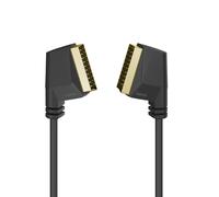Cable de conexión peritel, enchufe macho - enchufe macho, dorado, 1,5 m