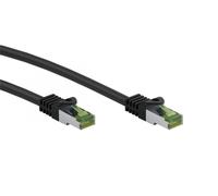 Cable de conexión Goobay de 7,5 m, certificado por GHMT, CAT 8.1, S/FTP (PiMF), negro