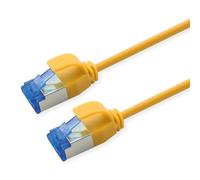 Cable de conexión ROLINE Cat.6A (Clase EA) S/FTP (PiMF), LSOH, PoE, Amarillo, 0,5 m