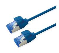 Cable de conexión ROLINE Cat.6A (Clase EA) S/FTP (PiMF), LSOH, PoE, Azul, 2 m