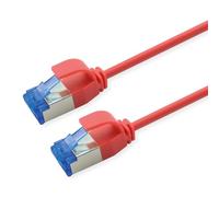 Cable de conexión ROLINE Cat.6A (Clase EA) S/FTP (PiMF), LSOH, PoE, Rojo, 2 m