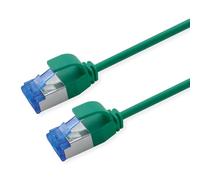 Cable de conexión ROLINE Cat.6A (Clase EA) S/FTP (PiMF), LSOH, PoE, Verde, 2 m