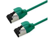 Cable de conexión ROLINE S/FTP-(PiMF-) Cat.8 (Clase I), Delgado, LSOH, PoE, Verde, 5 m