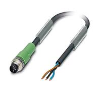 Cable de conexión SAC-3P-M8MS/10,0-PUR M8 PIN: 3 conectores rectos de 10 m 60...
