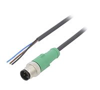 Cable de conexión SAC-4P-M12MS/5,0-PUR M12 PIN: 4 machos rectos de 5 m...