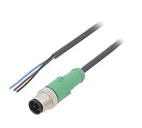 Cable de conexión SAC-4P-M12MS/5,0-PUR M12 PIN: 4 machos rectos de 5 m 250VAC...
