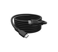 DIGITUS Cable USB-C - 1 m - USB4 Gen3 - Cubierta de silicona flexible | 40 Gbit/s - Suministro de energía de 240 W - Transmisión de vídeo UHD 8k a 60 Hz - Conector USB-C a conector - Negro