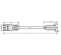 Cable De Conexión Wago 774 Instalación Ajustable En Edificios - 771-9393/267-601