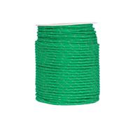 Cable de configuración de tienda de campaña de poca luz, verde | Línea de poliéster de 4 mm, rollo de 50 m para lona y equipo de camping