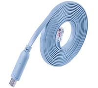Cable de consola de equipo de red de 12 pies para Cisco / Juniper / NETGEAR / Ubiquity / LINKSYS / TP-Link enrutadores, conmutadores y equipo de firewall, cable de consola USB a RJ45 RS232