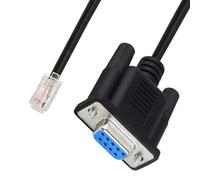 Cable de consola Ethernet RS232 DB9pin a RJ9 4P4C de 180 cm para routers e interruptores, cable de red de conexión rápida