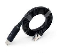 Cable de consola USB, 6 ft USB a RJ45 accesorio esencial compatible con Cisco, NETGEAR, Ubiquity, LINKSYS, TP-Link Routers/Switches para ordenadores portátiles en Windows, Mac, Linux - FTDI