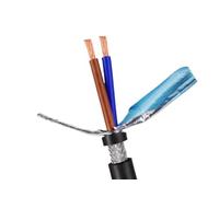 Cable de Control blindado RVVP de 10M, 2/3/4/5 núcleos 26-18AWG, lámina de aluminio y protector trenzado de cobre estañado for sistema de seguridad de señal de Audio(2 cores,22AWG 0.3mm2)