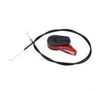 Cable de control del acelerador para cortacésped con exterior de acero resistente para Victa/para Rover/para motores Masport, rojo y negro
