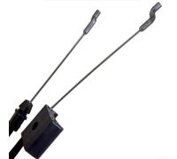 Cable de control del acelerador para cortacésped para modelos 183281/197740/946-1130, negro, 135 cm de longitud total (946-1130)