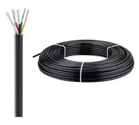 Cable de control flexible de 5 núcleos, sin blindaje, de PVC, UL2464, 16-24 AWG, cobre estañado negro.(100ft,16AWG-5C)