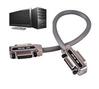 Cable de control industrial: enchufe y reproduce cable de datos con adaptador de conector de estuche de metal | 1/1.5/2m Cables de interfaz GPIB duradero para placas de control, laboratorios, disposit