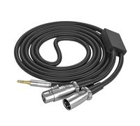 Cable de conversión de 3,5 mm a doble de 3 pines de 15 cm-10 m para amplificadores de potencia