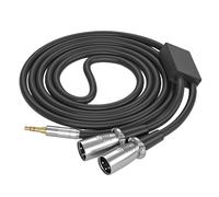 Cable de conversión de 3,5 mm a doble de 3 pines de 15 cm-10 m para amplificadores de potencia