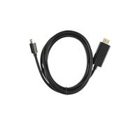 Cable de conversión de monitor PzzPss 1080P Mini DisplayPort a HDMI Cable 1.8M HD Thunderbolt 2 Cable adaptador Mini DisplayPort for MacBook Air Línea de conversión de pantalla Mini DP a HDMI(Black)