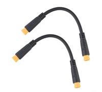 Cable de conversión de palanca de cambios de pulgar de 3 pines, conector impermeable M8 para kits de bicicleta eléctrica, material ABS ignífugo, baja tasa de fallos (macho)