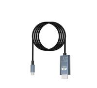 Cable de conversión de video HD 4K 30/60 Hz tipo C a HDMI, cable de pantalla for TV, computadora, cable de proyección de pantalla de 2 metros, línea de conversión de pantalla(4K 30Hz Gray 2m)