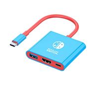 Cable de conversión portátil tipo C a HDMI, adaptador de TV Switch compatible con Nintendo Switch, compatible con Nintendo Switch, compatible con 4K/60HZ, base de viaje portátil Nintendo Switch