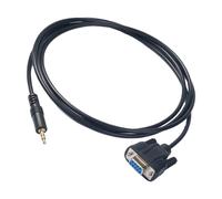 Cable de conversión RS232 a 1/8 de pulgada, hembra de 9 pines a macho de 3,5 mm, para dispositivos de música, 180 cm/70,87 pulgadas.