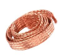 Cable de correa de tierra trenzado de cobre plano, longitud de 1 metro, cuadrado de 8 a 16, adecuado for conexión a tierra, unión y conexiones eléctricas(12 square)