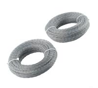Cable de corte de césped reforzado con núcleo de 2,0 a 3,0 mm, 30 m, para cortacéspedes eléctricos de gasolina, cuidado del césped (15 x 2,7 mm, 2 unidades)
