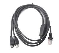 Cable de cuña para teclado PS/2 3M compatible con Metrologic | MS7120 MS9540 MS5145 recto RJ48 a PS2 KBW cable de escáner, nuevo reemplazo compatible