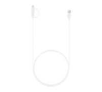 Samsung EP-DG930 1.5m USB A Micro-USB B/USB C Color Blanco - Cable USB (1,5 m, 2.0/3.0 (3.1 Gen 1), USB A, Micro-USB B/USB C, Macho/Macho, Color Blanco)